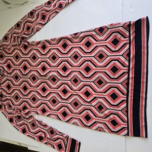 Michael Kors Geometric Pink and Black Dress